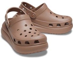 Крокс Класік Клог Платформа Коричневі Crocs Classic Crush Clog Latte