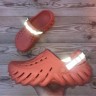 Крокс Екхо Клог Помаранчев-Грейфрут Crocs Echo Reflective Backstrap Clog Grapefruit