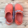 Крокс Екхо Клог Помаранчев-Грейфрут Crocs Echo Reflective Backstrap Clog Grapefruit