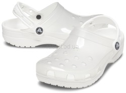 Крокс Классік Клог БІлі с Прозорим Crocs Classic Translucent Clog White