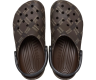 Крокс Класік Клог Коричневі Лого Crocs Classic Logo Pattern Clog Coffee