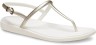 Крокс Маямі Босоніжки Крокс Сріблясті Crocs Miami Thong Flip Metallic Chalk