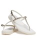 Крокс Маямі Босоніжки Крокс Сріблясті Crocs Miami Thong Flip Metallic Chalk