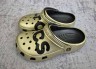 Крокс Класік Клог Лого Золоті Crocs Classic Metallic Logo Clog Gold Metallic