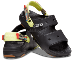 Крокс Классік Сандалі Чорні Crocs Classic Sandal All-Terrain Black / Yellow
