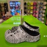 Крокс Бая Сірі з Хутром Бандана Crocs Baya Printed Lined Clog Bandana